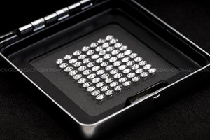 Diamant de laboratoire ovale 5,0 x 3,5 mm, couleur fantaisie, blanc, percé au laser, taille antique unique, pour la fabrication de bijoux, Om Gems - Product Image 4