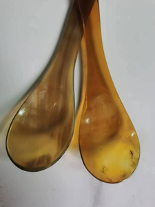 ช้อนทำจากเขาควายสไตล์วินเทจ คุณภาพพรีเมียมขัดเงา สำหรับซุปและอาหารหรูหรา ช้อนทำจากเขาควายธรรมชาติ - Product Image 6