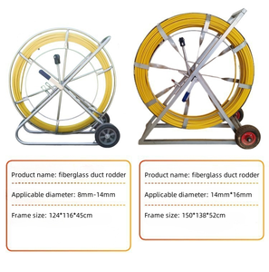 Carrete de <span class=keywords><strong>Fibra</strong></span> de Vidrio para Cableado Subterráneo, Herramienta para Tirar Cables de <span class=keywords><strong>Fibra</strong></span> Óptica en Conductos - Product Image 4