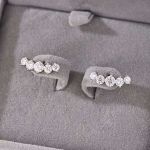 Pendientes de Diamantes de Buena Calidad para Mujer, Elegantes y Lujosos, Accesorios de Joyería Brillantes para Novia, Boda, Aniversario - Product Image 5