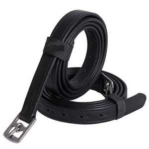 Étriers en cuir personnalisables pour l'équitation, avec trous numérotés, noirs et marron, pour chevaux de course - Vente directe usine - Product Image 1