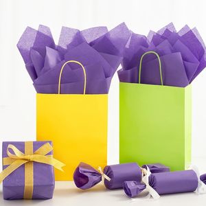 Bolsas de Regalo de Papel de Seda Morado, 115 Hojas, 14 x 20 Pulgadas, Paquete de Papel para Envolver Regalos y Otros Proyectos de Manualidades - Product Image 3