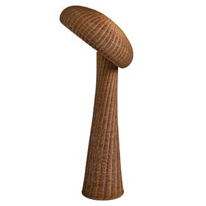 Lampadaire en rotin tressé écologique, forme sculpturale, fait main, éclairage naturel pour projets d'aménagement intérieur en gros - Product Image 1