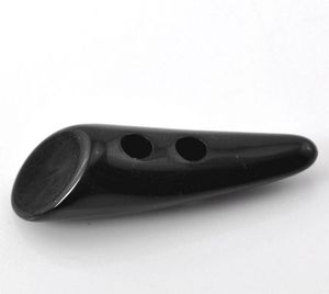 Bouton à bascule en corne de buffle poli fait main, 2 trous, forme naturelle, brun foncé, écologique, AUREVIA CRAFTS Uttar Pradesh pour l'artisanat - Product Image 5