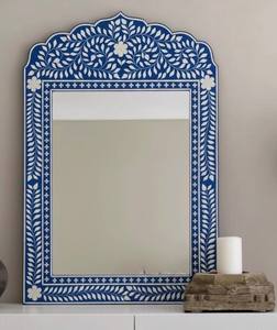 <b>Rectangular</b> Decorative <b>Wall</b> <b>Mirror</b> Luxury Hotel Bathroom Decorative Bone Inlay Finishing <b>Mirror</b> Frame <b>Wall</b> <b>Mirror</b> Frame - Product Image 4