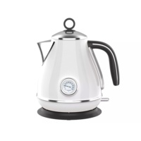 Bouilloire électrique sans fil en acier inoxydable 1,7 L 2200 W avec arrêt automatique, base rotative à 360° et protection contre l'ébullition à sec pour la maison