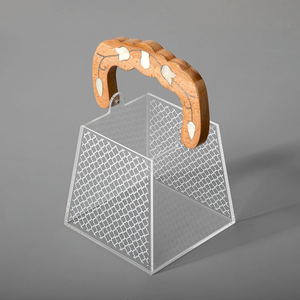 Boîte en acrylique transparente la plus vendue avec couvercle pour présentation en boulangerie, conteneur transparent alimentaire pour le stockage de gâteaux et pâtisseries - Product Image 3