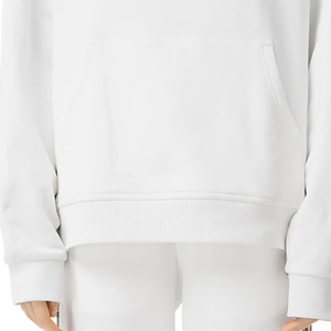 Sweat à capuche uni léger de qualité supérieure en mélange de coton pour femme, design élégant à prix abordable - Product Image 6