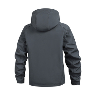 Custom Sport Style Men's <b>Soft</b> <b>Shell</b> Canvas Winter <b>Jacket</b> Stand Collar Waterproof Windproof Eco-Friendly <b>Hooded</b> Reversible Wool - Product Image 2