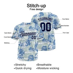 Custom Full Print <b>Baseball</b> Jersey Custom Button Up <b>Baseball</b> Jersey for Team Events and Everyday Casual Wear Style - Product Image 3