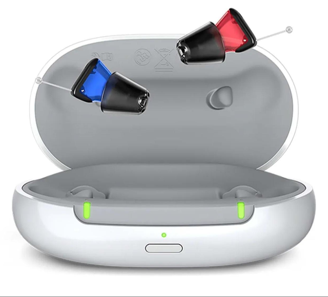 Invisible Hearing Aids Signia Kit Silk Charge & Go 1IX With CROSS/BiCROSS Transmitter For Single Sided Hearing Loss Instant Fit
