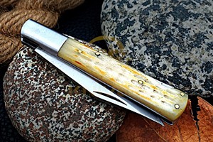Custom Handmade <b>Bone</b> <b>Handle</b> Folding Pocket <b>Knife</b> – Stainless Steel EDC Slip Joint <b>Knife</b> for Camping, Hunting & Outdoor Use - Product Image 6