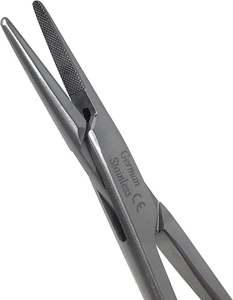 Portaagujas Mayo Hegar de Acero de Alta Calidad con Punta de Carburo de Tungsteno y Anillos Dorados, Instrumento Quirúrgico, Precio Económico, OEM Personalizado - Product Image 3