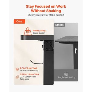 Điện Có Thể Điều Chỉnh Chiều Cao L-Hình Góc Bàn Chơi Game Với Bánh Xe Máy Tính Bàn - Product Image 4