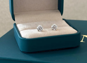 2.5 Carat Round Shaped Lab Diamond Stud <b>Earrings</b> Screw <b>Back</b> or Push <b>Backs</b> with IGI Certified & VVS2 Clarity for Sale Export - Product Image 6