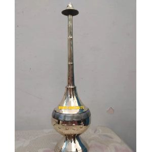 Pulvérisateur d'eau de rose artisanal en laiton, style traditionnel Gulab Pash, flacon décoratif pour parfum, idéal pour cérémonies de mariage indiennes, maison, hôtel, événements - Product Image 3
