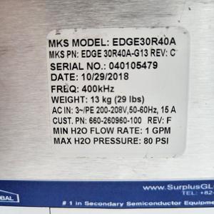 Manómetro de Capacitancia MKS EDGE 30R40A-G13 - Equipo y Piezas de Semiconductores de Confianza con Legado Global - Product Image 2