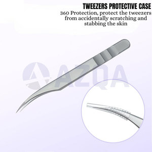 Professional Stainless Steel Eyelash Extension Tweezers <b>Kit</b> Set of 8 for Volume <b>Lash</b> Application Isolation and Precision Work - Product Image 5