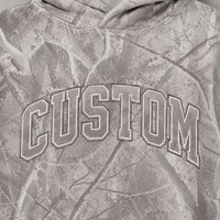 Ensemble survêtement personnalisé pour femme, coupe oversize, imprimé camouflage intégral, avec logo brodé, style streetwear décontracté, deux pièces