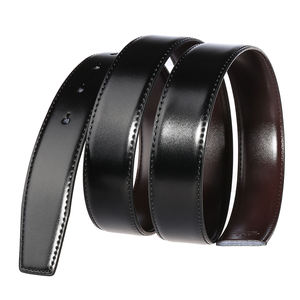 Ceinture en cuir de vachette tressé, rotative, réversible, double face, décontractée et habillée, avec boucle argentée, imperméable et respirante – Grande Vente - Product Image 2