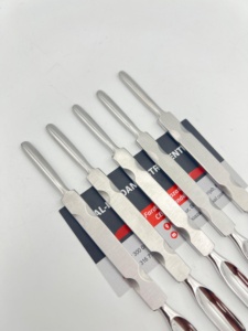 Pousse-cuticules double embout en acier inoxydable de haute qualité, jetable, pour manucure, éliminateur de peaux mortes - Product Image 3