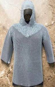 Camisa de Malla Medieval Clásica Hecha a Mano para Hombre, Túnica de Aluminio Plateado, Estilo Gótico, Disfraz de Cosplay - Product Image 2