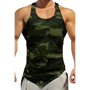 Camisetas de Tirantes de Algodón de Alta Calidad Personalizadas OEM para Hombre, Cuello Redondo, Sin Mangas, para Ejercicio, Deporte, Gimnasio, con Estampado - Product Image 4