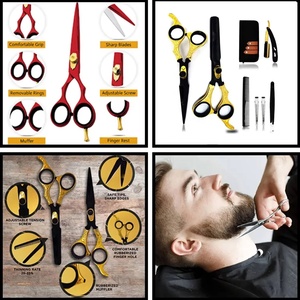 Unique Color Custom Logo Right-Handed <b>Barber</b> Scissors High Quality Professional Hair Dressing 4Cr13 Stainless Steel <b>Blades</b> - Product Image 6