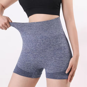 Custom Womens High Waist <b>Scrunch</b> <b>Shorts</b> Breathable Quick Dry Yoga Fitness Activewear Spandex/Nylon Seamless <b>Scrunch</b> - Product Image 5