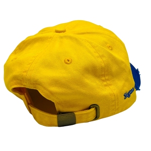 หมวกเบสบอล SGRho สีน้ำเงินรอยัลและสีเหลืองทอง หมวกผ้าฝ้ายปักลายตามสั่ง ปรับขนาดได้ สวมใส่สบาย เหมาะสำหรับชมรมนักเรียน นักศึกษา และสวมใส่ในชีวิตประจำวัน - Product Image 2