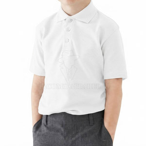 Suministro al por mayor de uniformes escolares para niños con conjunto de camisa y pantalón, en varias tallas y con servicio de logotipo personalizado. - Product Image 6