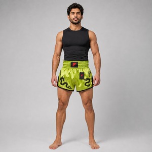 Pantalones cortos de Muay Thai duraderos, diseñados para una práctica exigente, con comodidad premium y una libertad de movimiento superior. - Product Image 1
