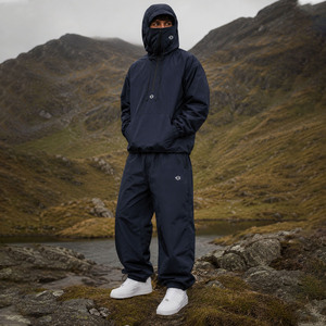 Blouson coupe-vent cagoule personnalisé pour homme, faible MOQ, logo personnalisé, vente en gros, Techwear, survêtement à capuche en nylon imperméable - Product Image 1