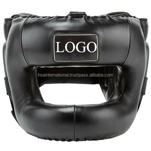 Protège-tête en cuir véritable d'arts martiaux pour la boxe Muay Thai Kickboxing Taekwondo karaté MMA Fitness Training - Product Image 4