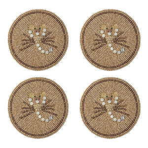Seed <b>Beads</b> Coaster Pure Handmade Customized Color Shape Buddhist Style Tea Coffee Wine ETC Beaded Coaster Unique - Product Image 1