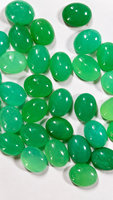 Chrysoprase naturelle taille brillante |   Chrysoprase verte, pierre précieuse en vrac |   Cabine polie |   Pierre pour la fabrication de bijoux |   10x12 |   Biologique