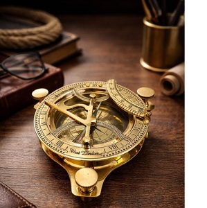 Hand Finished <b>Antique</b> Brass Nautical <b>Compass</b> with Classic Design Marine Navigation Instrument for Desk Decoration - Product Image 1