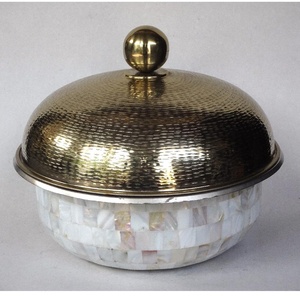 หม้อไฟเหล็กพร้อมหม้อแม่มุกฝังสแตนเลสเสิร์ฟหม้อหม้อบนโต๊ะอาหารเครื่องเสริมอาหารบ้านครัว - Product Image 3