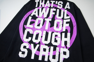 Sudadera con capucha de alta calidad para hombre, estilo casual deportivo, streetwear americano, con estampado 'That's a AWFUL LOT of COUGH SYRUP' - Product Image 2