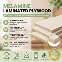 Contreplaqué stratifié certifié CE en peuplier et eucalyptus, 11 plis, 3/4 po, pour système d'étagères de placard et projets de meubles de cuisine