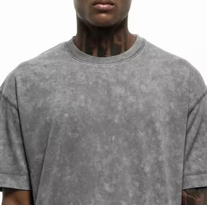 Camiseta Oversize de Algodón 100% para Hombre, Estilo Casual Urbano, de Secado Rápido, con Parches Desgastados, Manga Corta, Corte Relajado y Ajustado, Colección 2026 - Product Image 6
