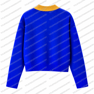 Pulls à col en V de haute qualité très demandés pour les sororités, les fraternités, les écoles, les collèges, les universités, avec logos, cardigans tricotés - Product Image 3