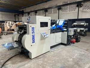 Máquina para Hacer Bolsas de Papel de Alta Velocidad Totalmente Automática BAGMAC, de Alta Resistencia, con Accesorio de Impresión en Color Marrón, para Plantas de Fabricación - Product Image 5