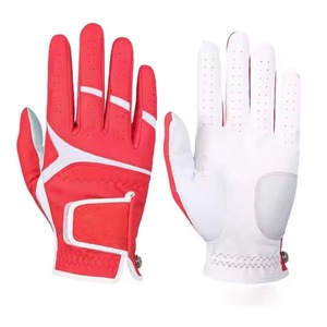 Gants de golf pour hommes en cuir véritable de qualité supérieure, blancs, avec poignées antidérapantes, durables, adaptés à toutes les conditions météorologiques, pour le sport - Product Image 1