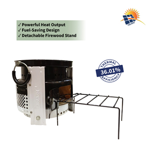 Estufa de Leña para Cocinar a Altas Temperaturas con Puerta y Asas y Parrilla de Hierro Fundido de Larga Duración por Fabricante - Product Image 3