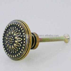 Perillas de latón pulido brillante, ideales para muebles elegantes, gabinetes, cajones y herrajes de interior. - Product Image 6