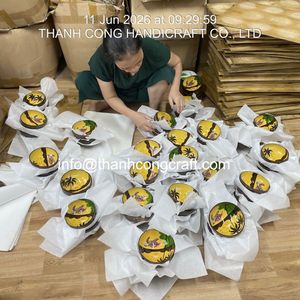 สินค้าขายดี ชามมะพร้าวเปลือกหอยมุก ผลิตในเวียดนาม ดีไซน์เต่าทะเลสวยงามจากเปลือกหอยมุก ภาชนะใส่อาหารออร์แกนิกที่ดีที่สุด - Product Image 6