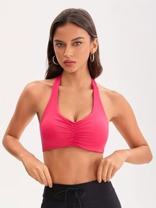 Soutien-gorge de sport sans fil à maintien élevé, écologique, antichoc, push-up, sans couture, respirant, pour l'entraînement - Product Image 2