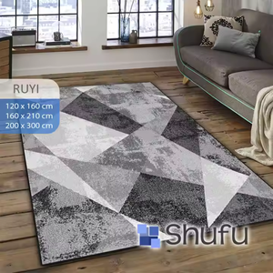 Alfombras Modernas Shufu Hechas a Máquina, Ecológicas, Hechas de Franela Gruesa y Suave, Seguras para Niños, Antialérgicas - Product Image 2