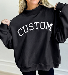 Nouvelle Arrivée Sweat-shirt Oversize Femme Hiver Col Montant Brodé Logo Imprimé Polyester/Coton Vente en Gros Usine - Product Image 1